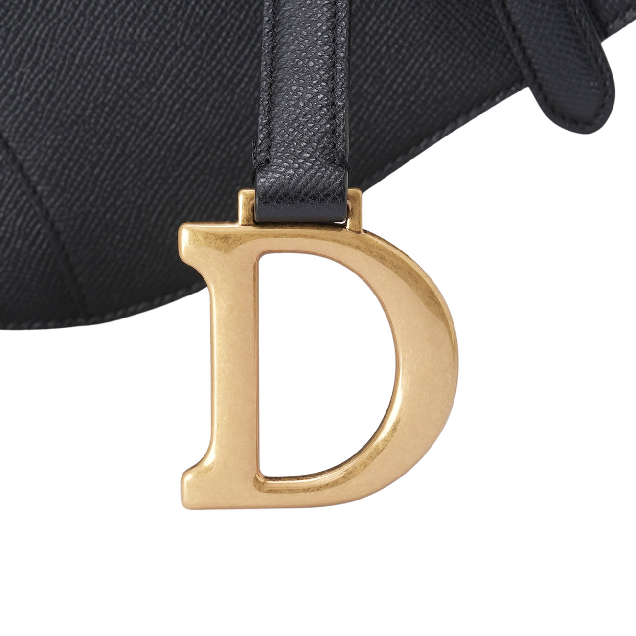 CHRISTIAN DIOR(USED)디올 레더 새들백 미듐 & 스트랩